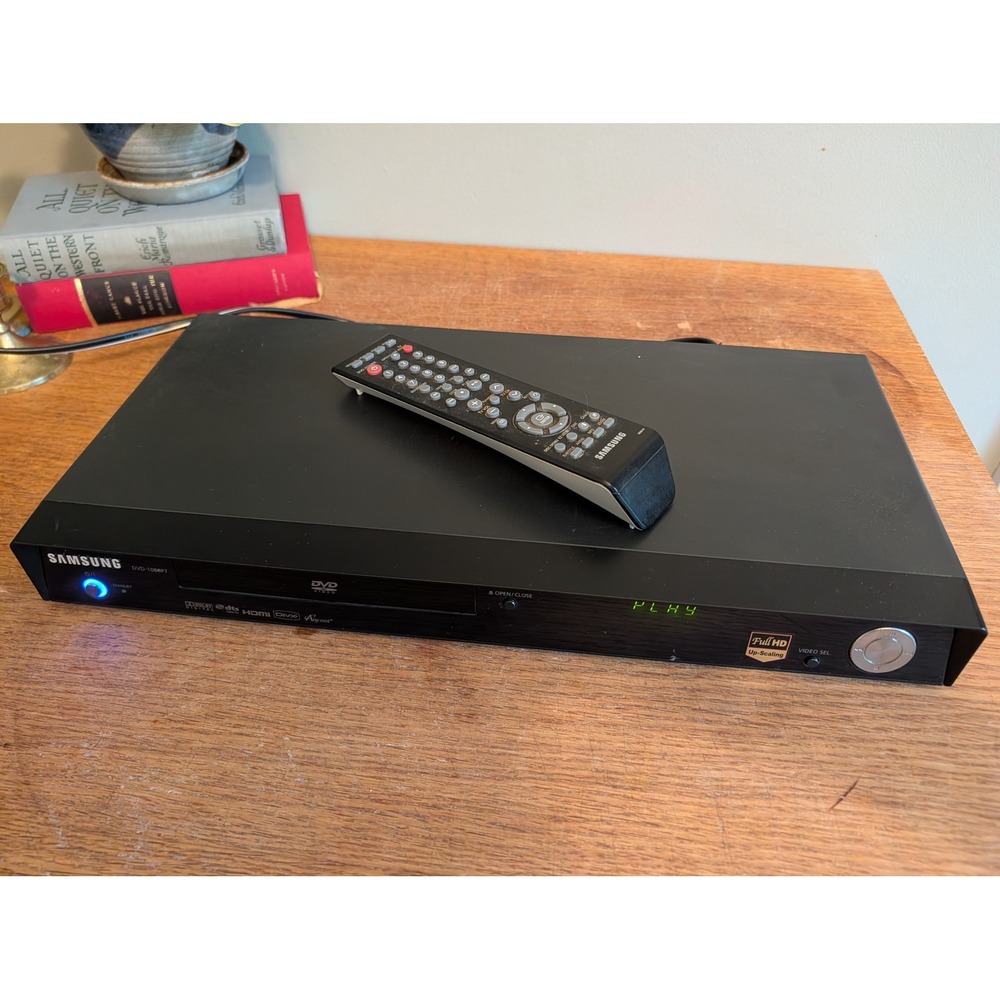 Samsung DVD-1080P7 DVD Player Full HD Up-Scaling HDMI Black with Remote Tested